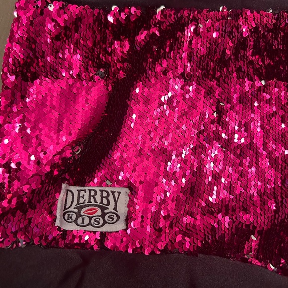 Derby Kiss sequins high waisted booty shorts XL - Picture 3 of 8